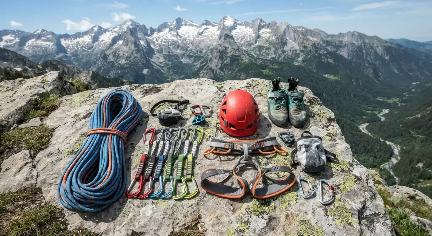 material necesario para hacer escalda deportiva en Torla material necesario para hacer escalada deportiva en Torla